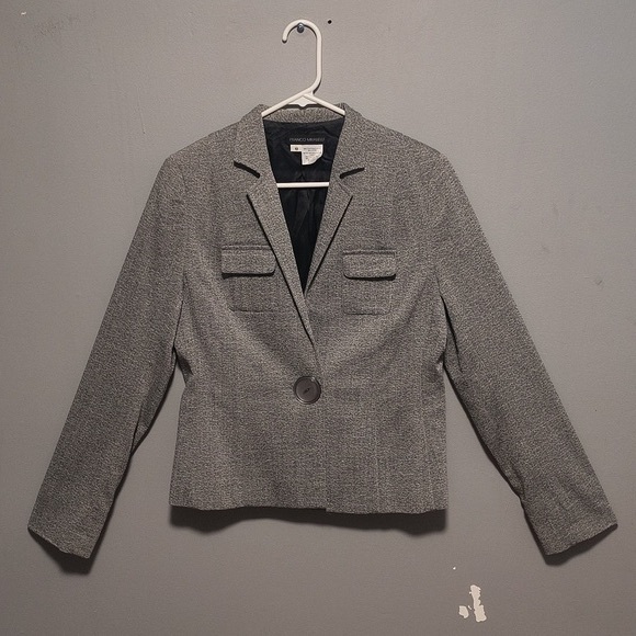 Franco Mirabelli Women's 10 Gray Suit  Jacket - Picture 2 of 9